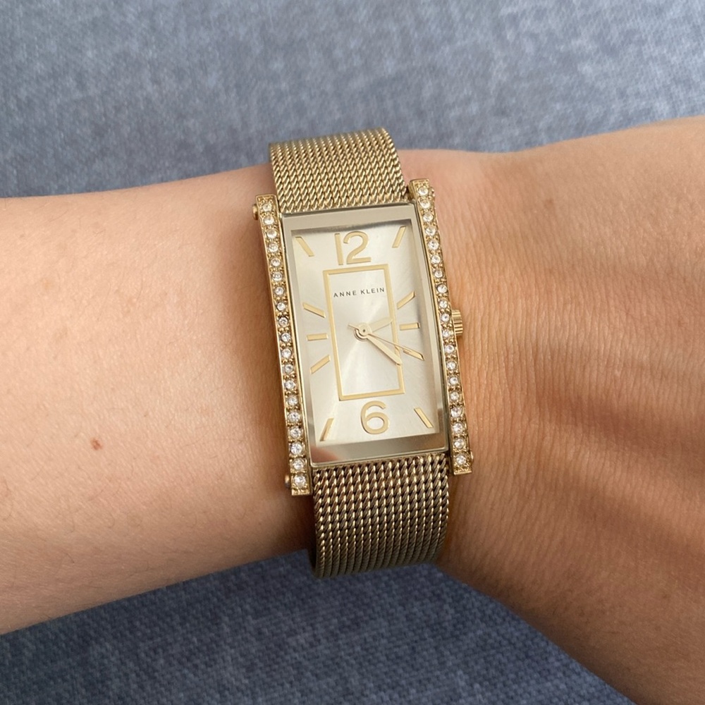 Anne Klein gold tone watch